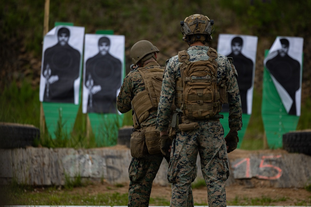 U.S. Marines conduct rifle ranges in Baltic Sea