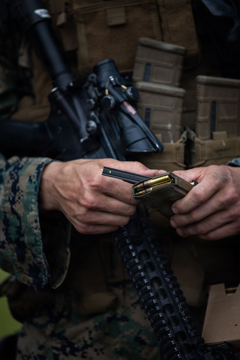 U.S. Marines conduct rifle ranges in Baltic Sea