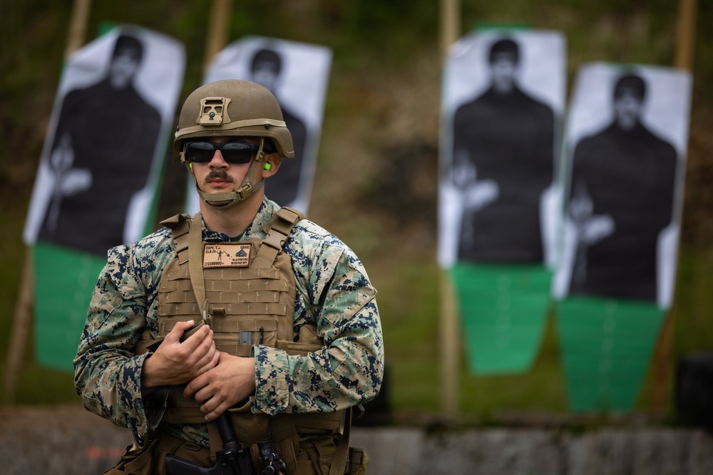 U.S. Marines conduct rifle ranges in Baltic Sea