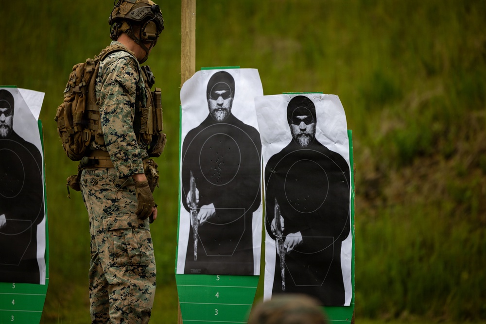 U.S. Marines conduct rifle ranges in Baltic Sea