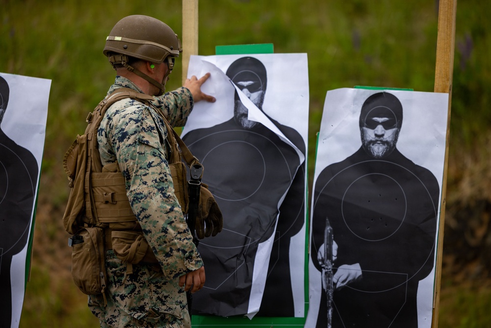 U.S. Marines conduct rifle ranges in Baltic Sea