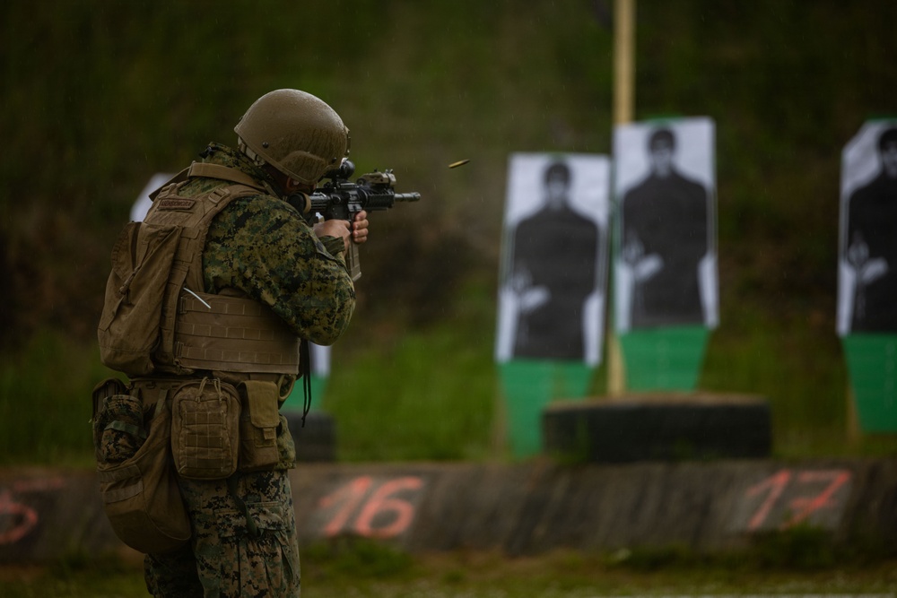 U.S. Marines conduct rifle ranges in Baltic Sea