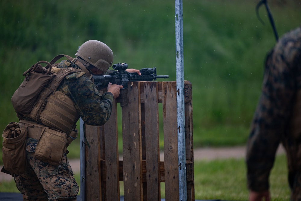 U.S. Marines conduct rifle ranges in Baltic Sea