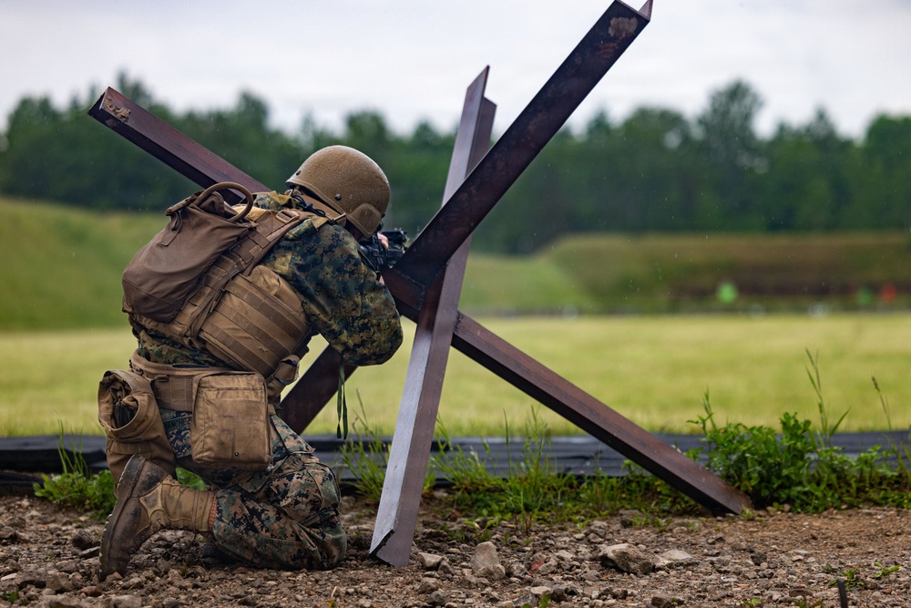 U.S. Marines conduct rifle ranges in Baltic Sea