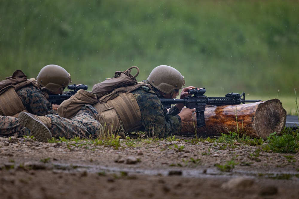 U.S. Marines conduct rifle ranges in Baltic Sea