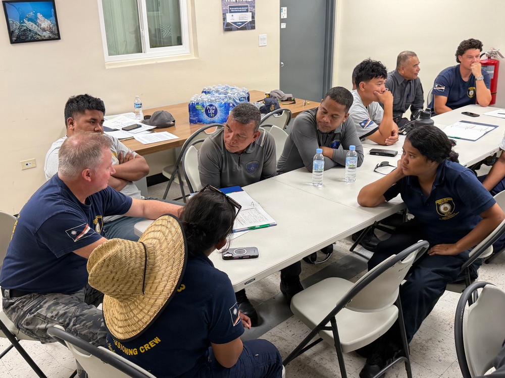 United States, Australia, Pacific Island partners participate in a boarding officer discussion