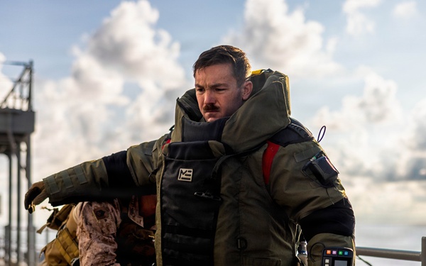 11th MEU Marines Conduct Downed sUAS Response Training Aboard USS Boxer