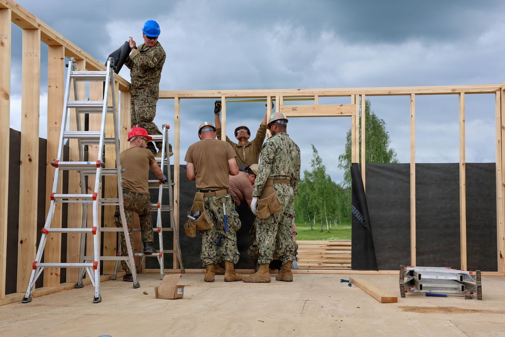 Naval Construction Battalion (NCB) 14 in Skrunda during BALTOPS 2026