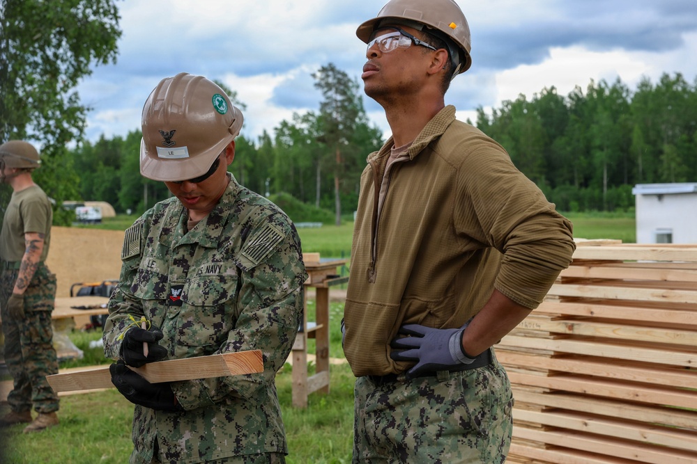 Naval Construction Battalion (NCB) 14 in Skrunda during BALTOPS 2026