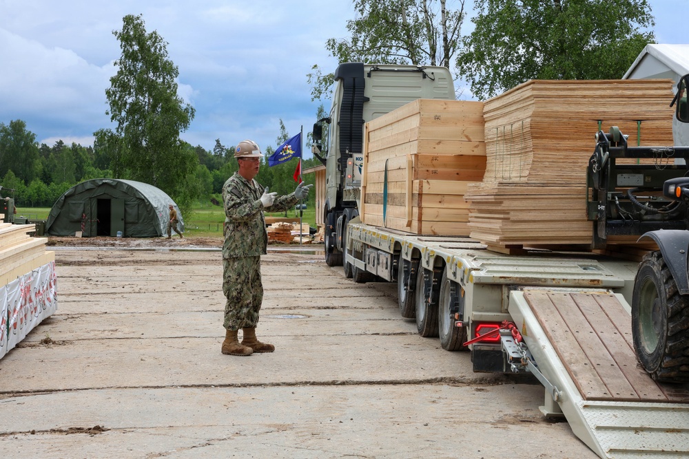 Naval Construction Battalion (NCB) 14 in Skrunda during BALTOPS 2026