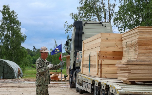 Naval Construction Battalion (NCB) 14 in Skrunda during BALTOPS 2026
