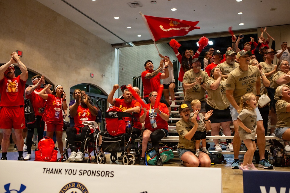 Team Marine Corps Opens Warrior Games with Powerlifting
