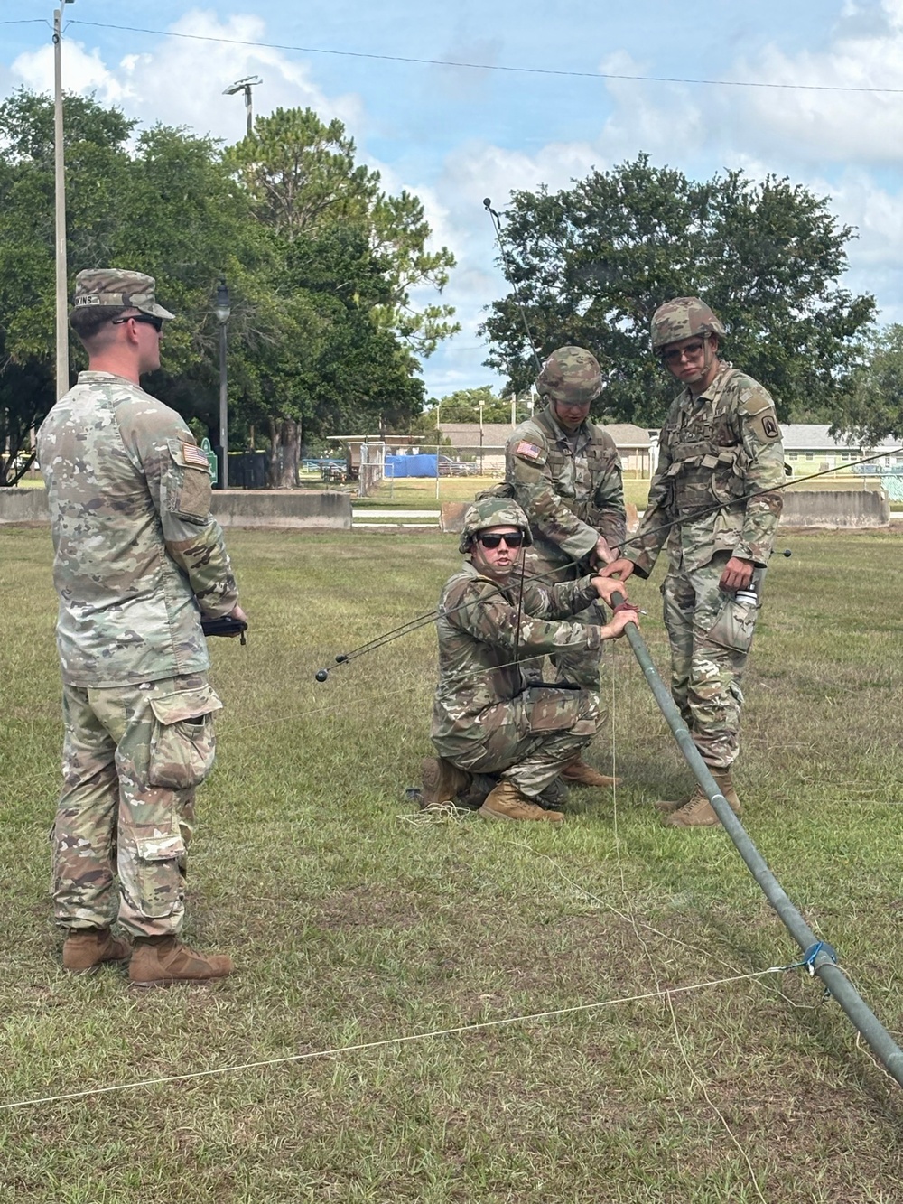 Headquarters and Headquarters Battery of the 164th ADA BDE conduct COMMEX