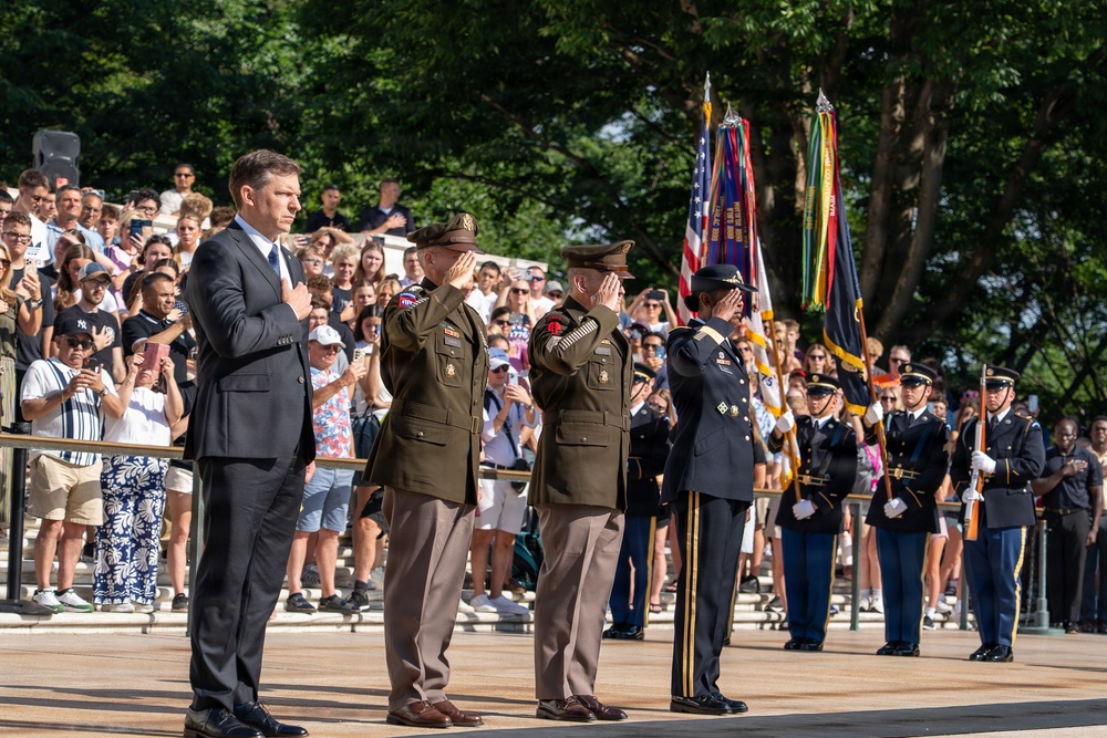 Army 251st Birthday Wreath Laying