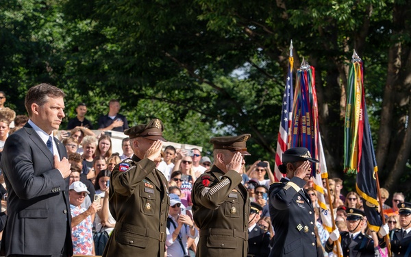 Army 251st Birthday Wreath Laying