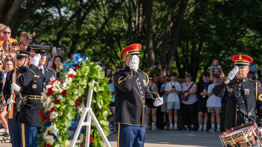 Army 251st Birthday Wreath Laying