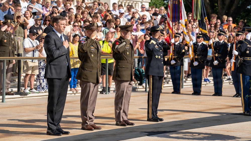 Army 251st Birthday Wreath Laying