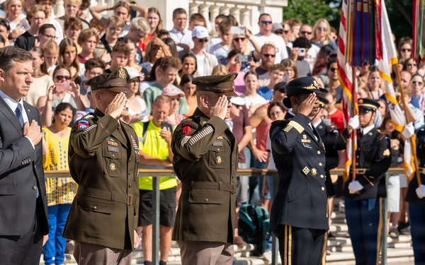 Army 251st Birthday Wreath Laying