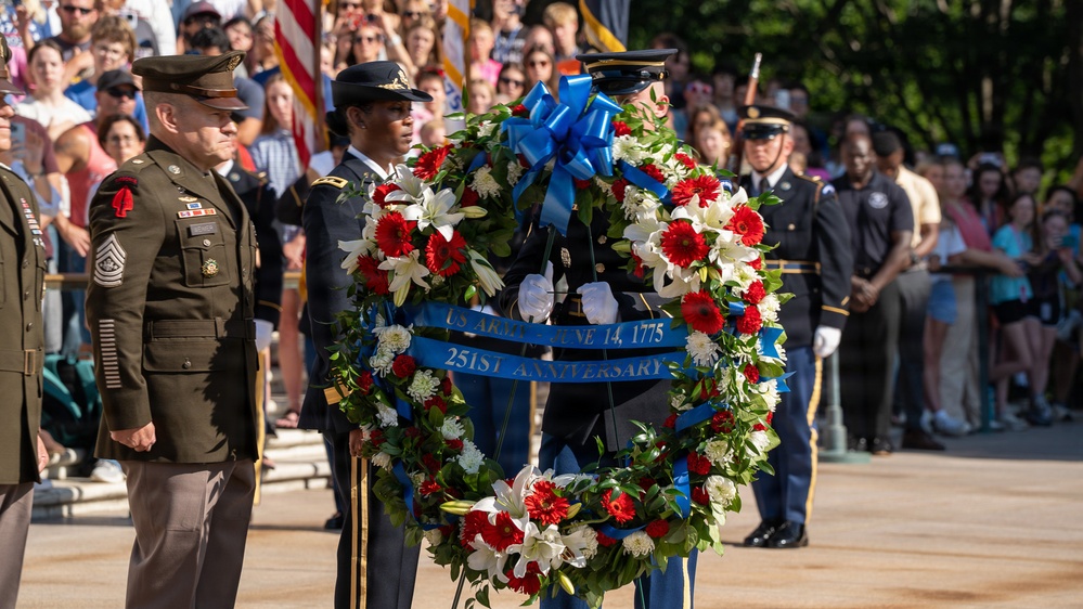 Army 251st Birthday Wreath Laying