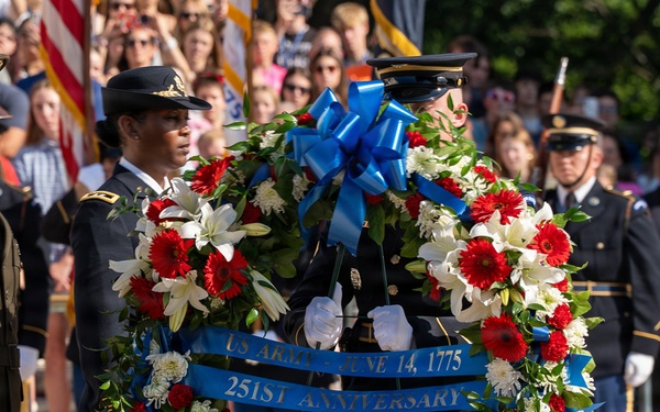 Army 251st Birthday Wreath Laying