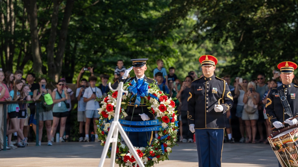 Army 251st Birthday Wreath Laying