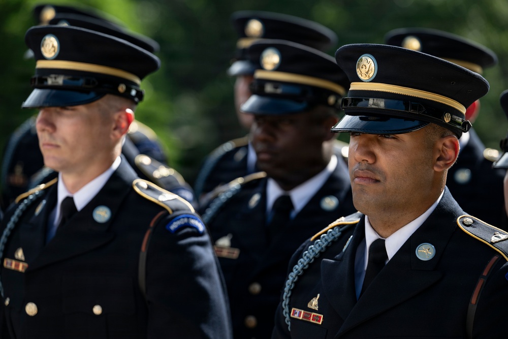 An Army Full Honors Wreath-Laying Ceremony is Conducted at the Tomb of the Unknown Soldier in Honor of the U.S. Army's 251st Birthday