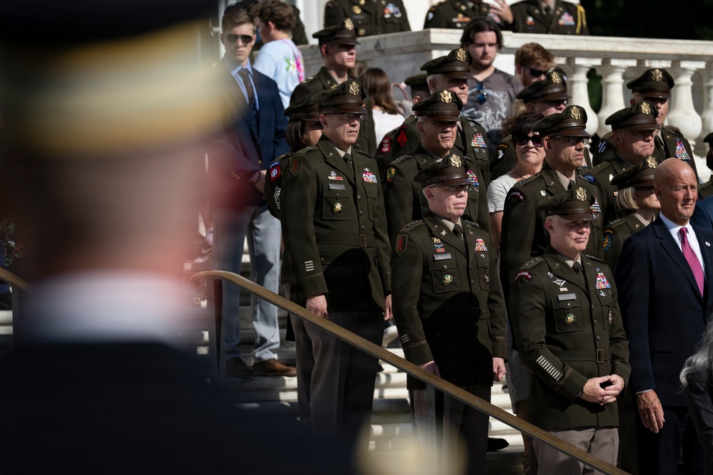 An Army Full Honors Wreath-Laying Ceremony is Conducted at the Tomb of the Unknown Soldier in Honor of the U.S. Army's 251st Birthday