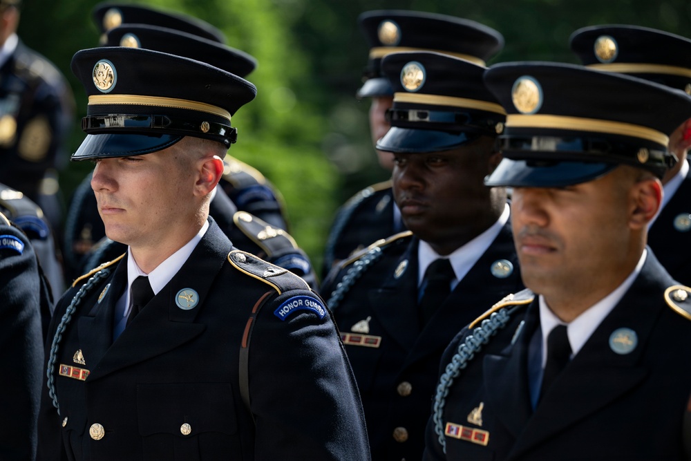 An Army Full Honors Wreath-Laying Ceremony is Conducted at the Tomb of the Unknown Soldier in Honor of the U.S. Army's 251st Birthday