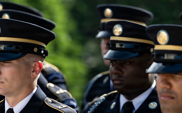 An Army Full Honors Wreath-Laying Ceremony is Conducted at the Tomb of the Unknown Soldier in Honor of the U.S. Army's 251st Birthday