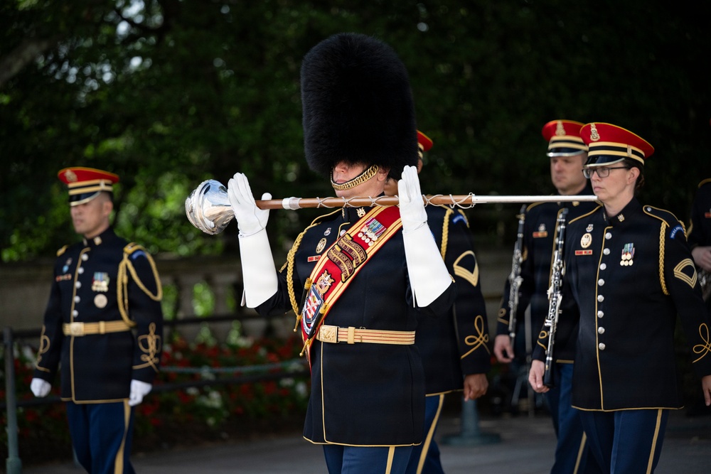 An Army Full Honors Wreath-Laying Ceremony is Conducted at the Tomb of the Unknown Soldier in Honor of the U.S. Army's 251st Birthday