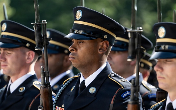 An Army Full Honors Wreath-Laying Ceremony is Conducted at the Tomb of the Unknown Soldier in Honor of the U.S. Army's 251st Birthday