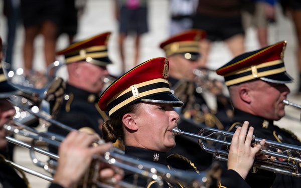An Army Full Honors Wreath-Laying Ceremony is Conducted at the Tomb of the Unknown Soldier in Honor of the U.S. Army's 251st Birthday