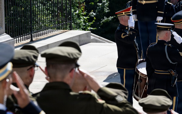 An Army Full Honors Wreath-Laying Ceremony is Conducted at the Tomb of the Unknown Soldier in Honor of the U.S. Army's 251st Birthday