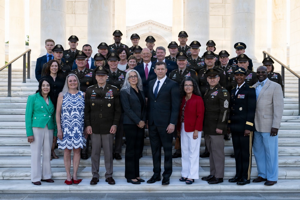 An Army Full Honors Wreath-Laying Ceremony is Conducted at the Tomb of the Unknown Soldier in Honor of the U.S. Army's 251st Birthday
