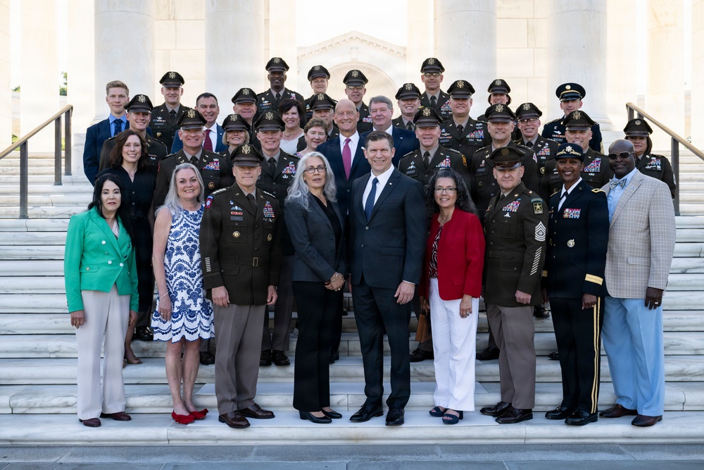 An Army Full Honors Wreath-Laying Ceremony is Conducted at the Tomb of the Unknown Soldier in Honor of the U.S. Army's 251st Birthday