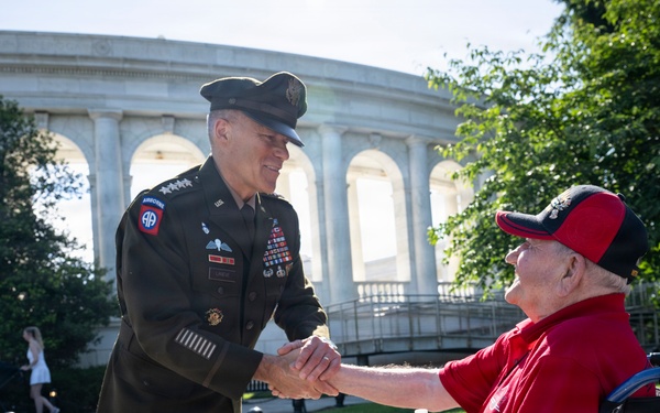 An Army Full Honors Wreath-Laying Ceremony is Conducted at the Tomb of the Unknown Soldier in Honor of the U.S. Army's 251st Birthday