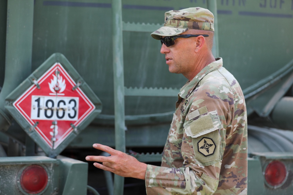 737th Transportation Company Prepares for Fuel Transfer Mission During Operation Sentinel Justice