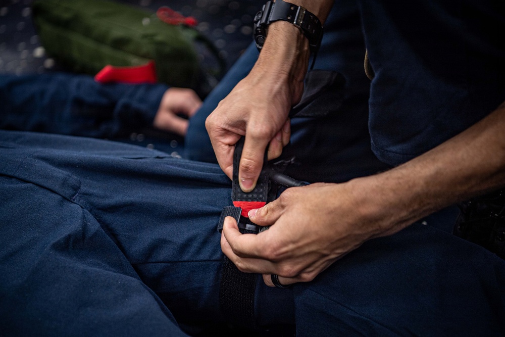 USS Gridley Conducts Tactical Combat Casualty Care Training