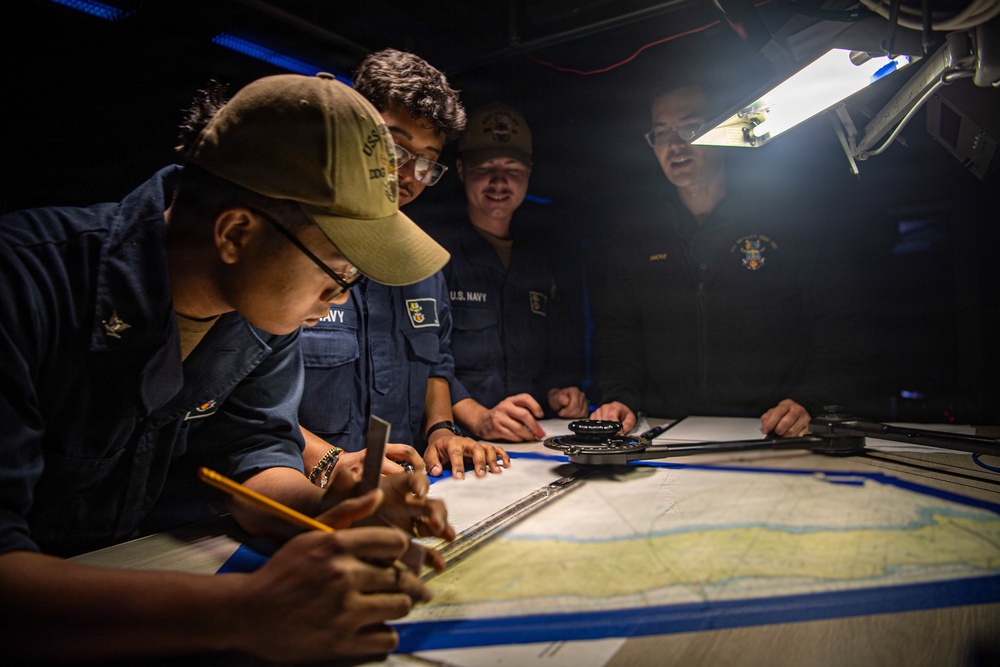 USS Gridley Conducts Naval Surface Fires Support Exercise