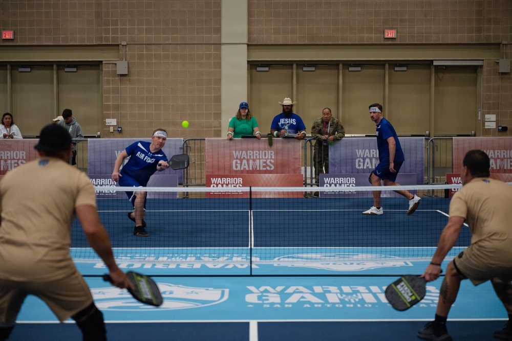 Air Force Warrior Games athletes compete in pickleball