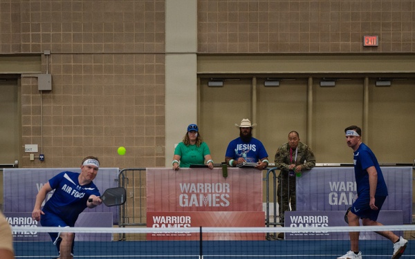 Air Force Warrior Games athletes compete in pickleball