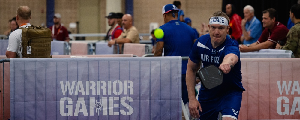 Air Force Warrior Games athletes compete in pickleball
