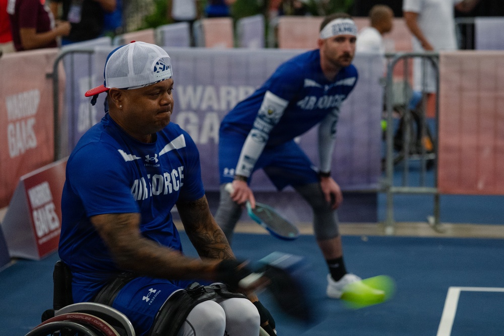 Air Force Warrior Games athletes compete in pickleball