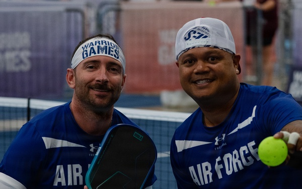 Air Force Warrior Games athletes compete in pickleball
