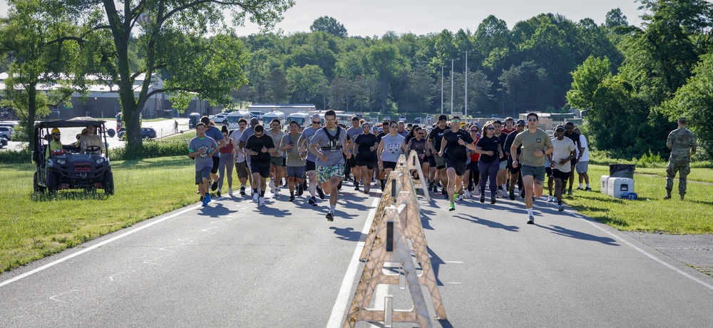 Starting Line at the Camp Atterbury 5k