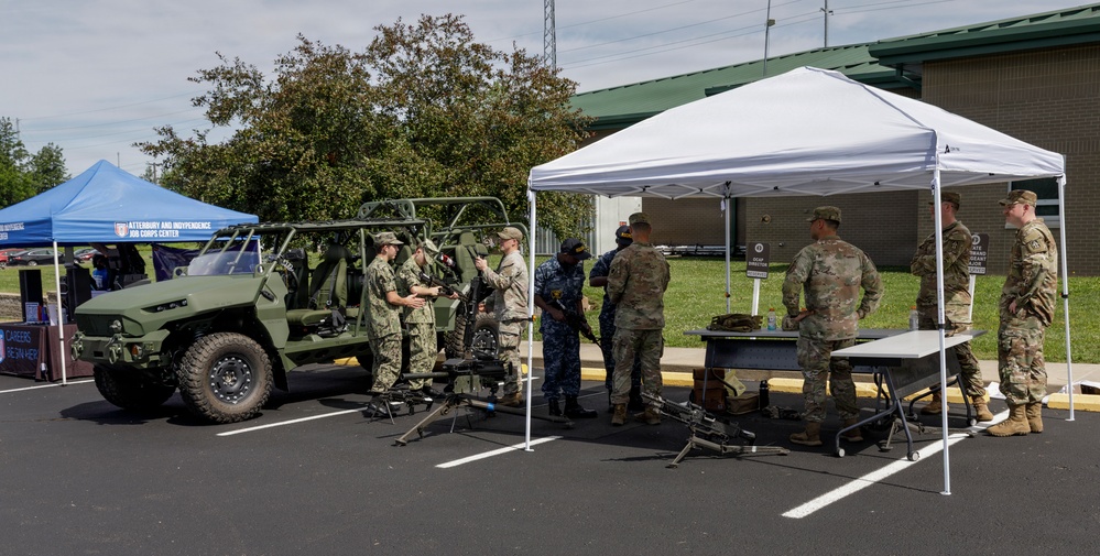 Booths at the Camp Atterbury Community Day Event