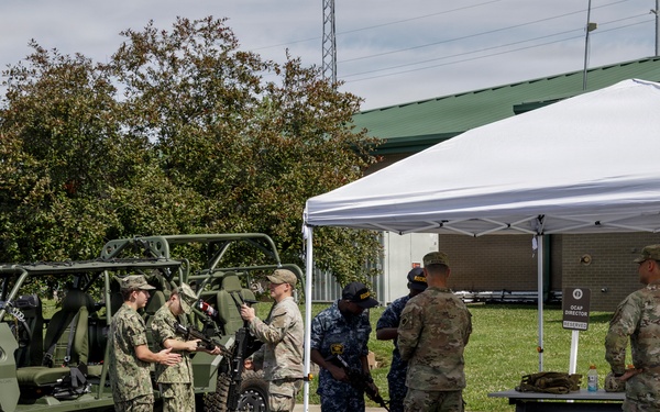 Booths at the Camp Atterbury Community Day Event
