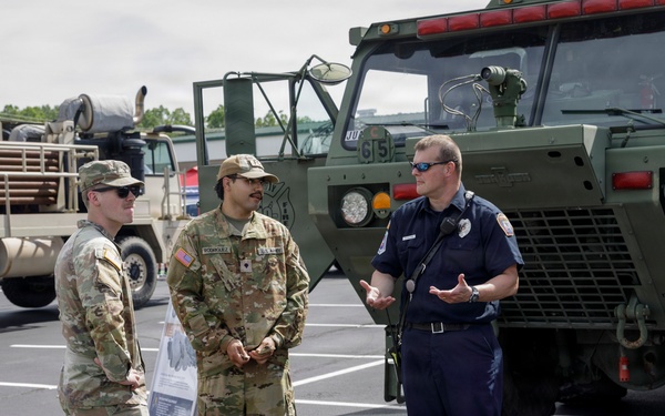 Soldiers and First Responders Interact