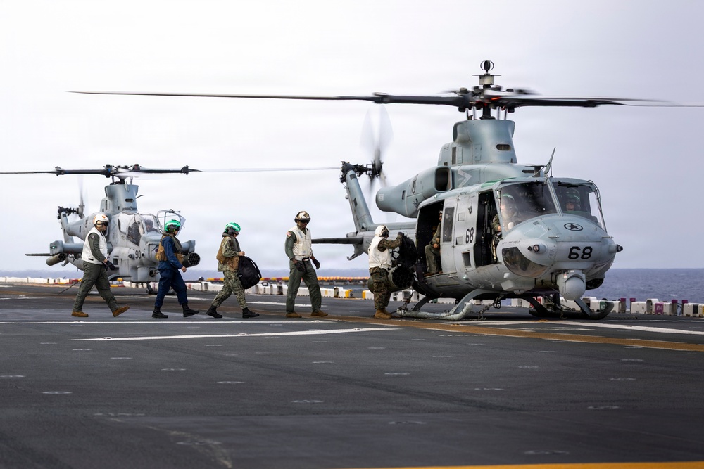 26th Marine Expeditionary Unit’s Type Commander's Amphibious Training | HMLA-167 Medical Evacuation
