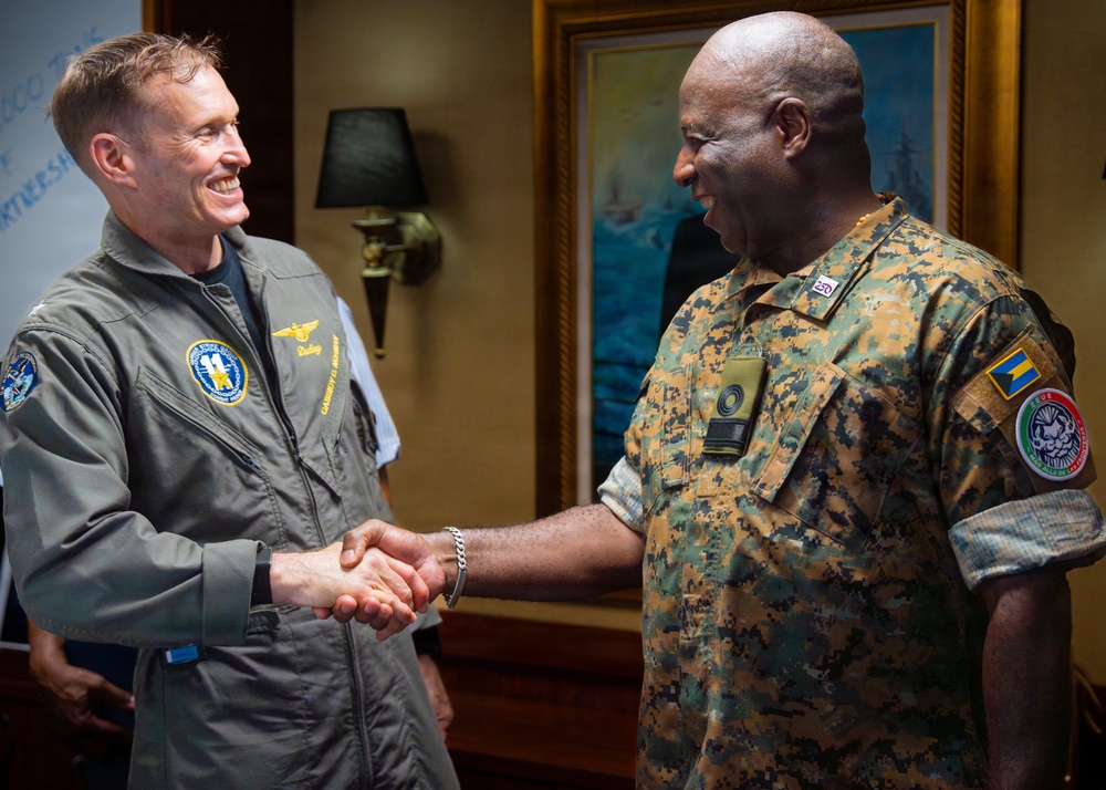 Bahamas Government and Military leaders Visit USS Nimitz